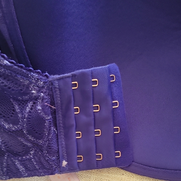 Savage X Fenty Deep Blue Lace Bra Size 40DDD - Picture 5 of 7